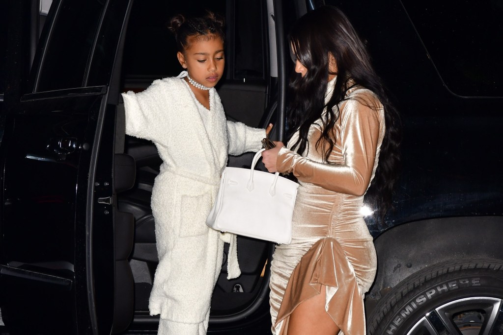 North West Kim Kardashian bags